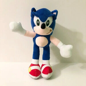 Sonic The Hedgehog Plush 11  Inch Tall Missing Tag Flaws